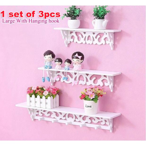  Rak  Hiasan  Dinding  Rak  Deco Bunga TV Rack 3 in 1 Wall 