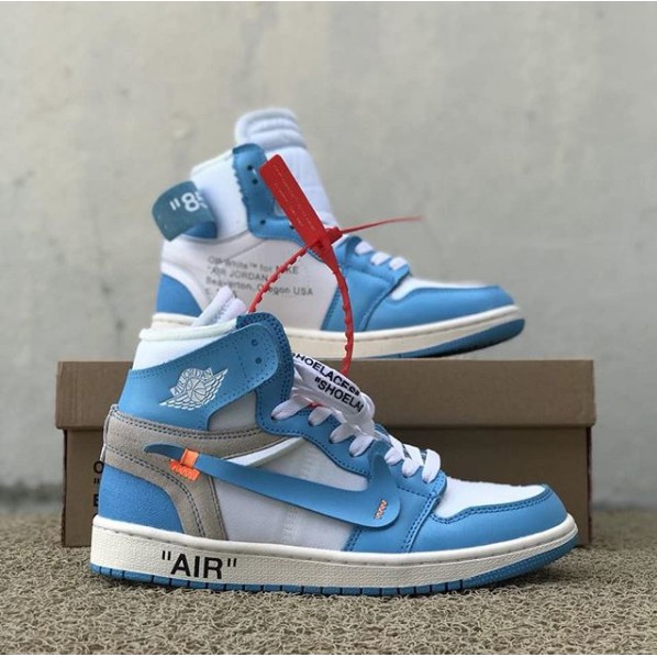 Off White X Nike Air Jordan 1 Unc Shopee Malaysia