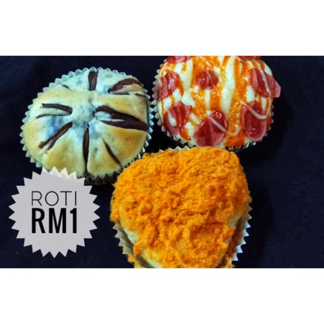 Roti mini pizza , chicken floss &amp; kacang | Shopee Malaysia