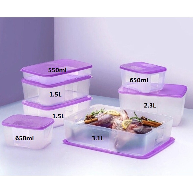 Tupperware FreezerMate Essential - 650ml/1.5L/550ml/2.3L/3.1L -  🔥Loose Item🔥