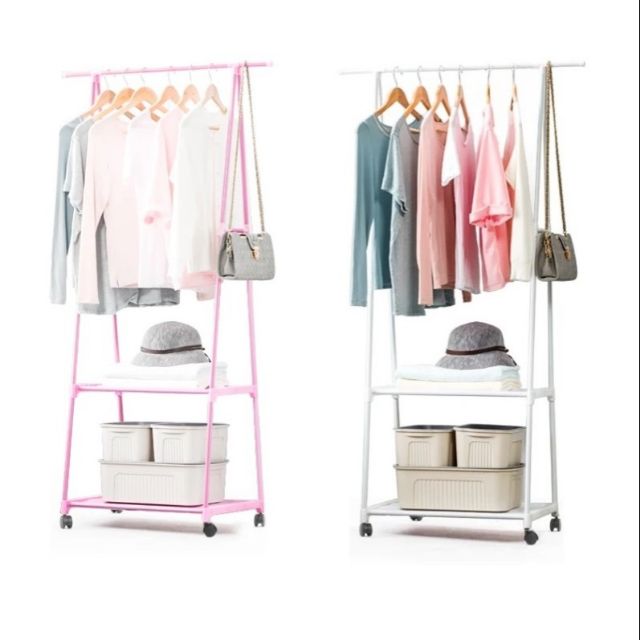 Ikea Style Open Wardrobe Rack Shopee Malaysia