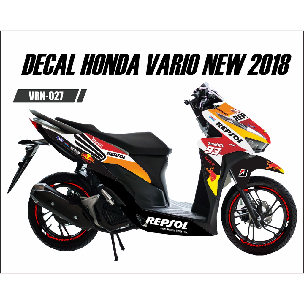 Honda Vario 150 125 New 2018 Sticker Decal Shopee Malaysia