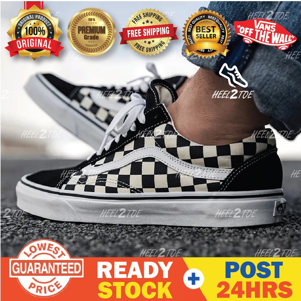 🇲🇾 READY STOCK 100% ORIGINAL VANS Checkerboard Old Skool Petak Kotak ...