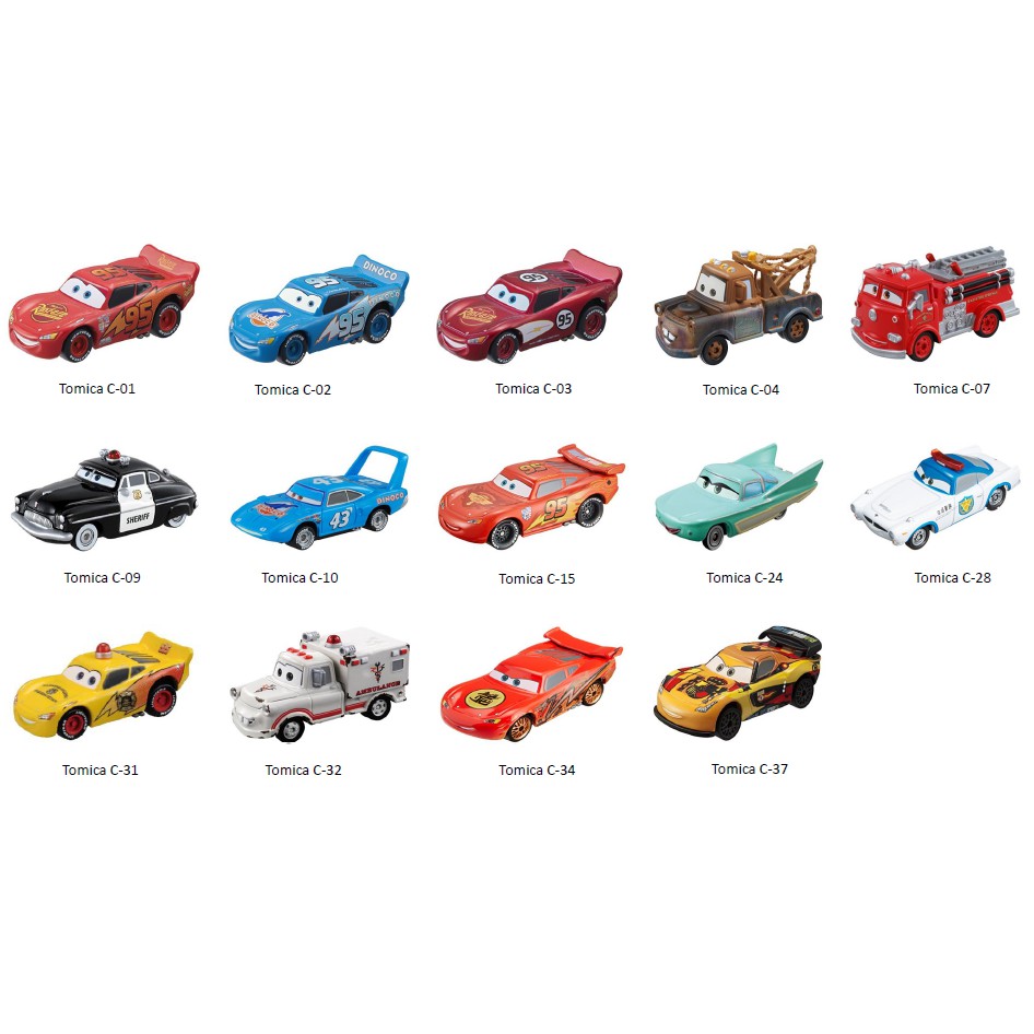 tomica pixar cars