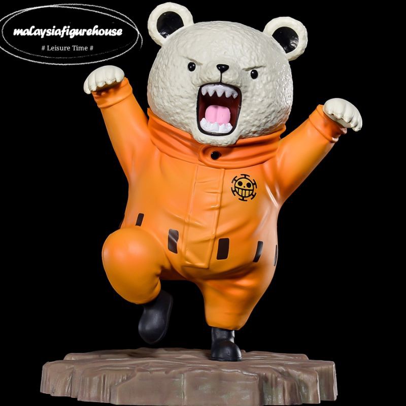 Big Offer One Piece Big Bepo Cute Bears Angry Bepo Copy Resin Action Figure Statue Model Toys 海贼王超大培波贝波熊萌宠系列港版手办模型