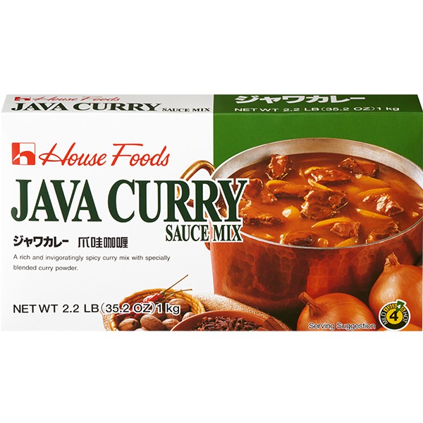 House Java Curry Sauce Mix 1kg, Medium Hot Japanese Curry