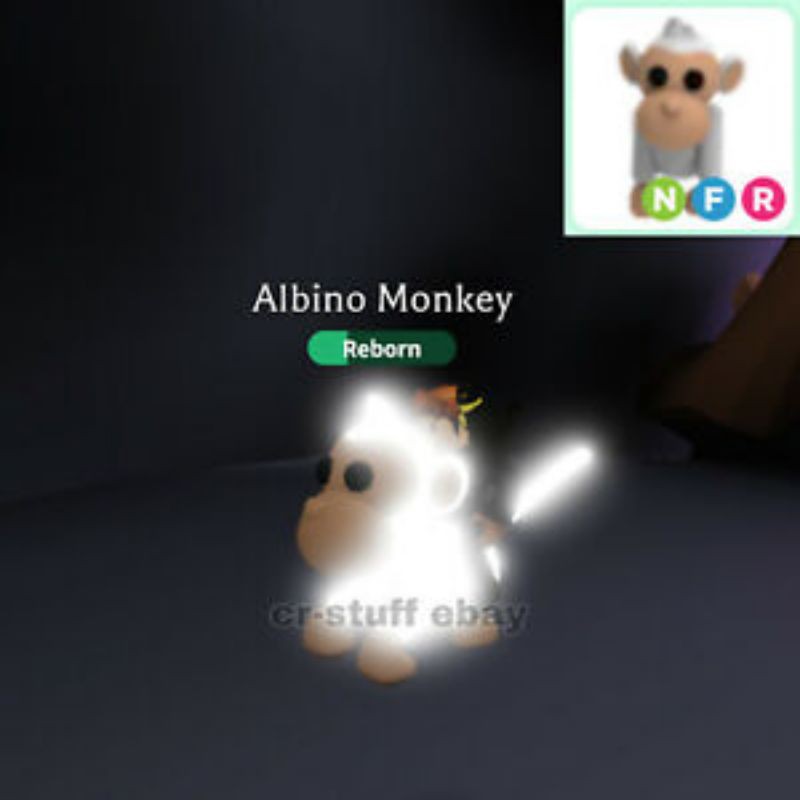 Adopt Me Albino Mongkey Neon Fly Ride Shopee Malaysia - albino monkey roblox adopt me