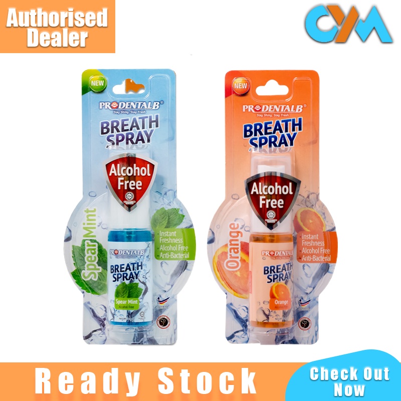 ProDental-B Mouse Spray Fresh Breath Spray Mint & Orange 20ml Alcohol Free Halal Product Buatan Malaysia