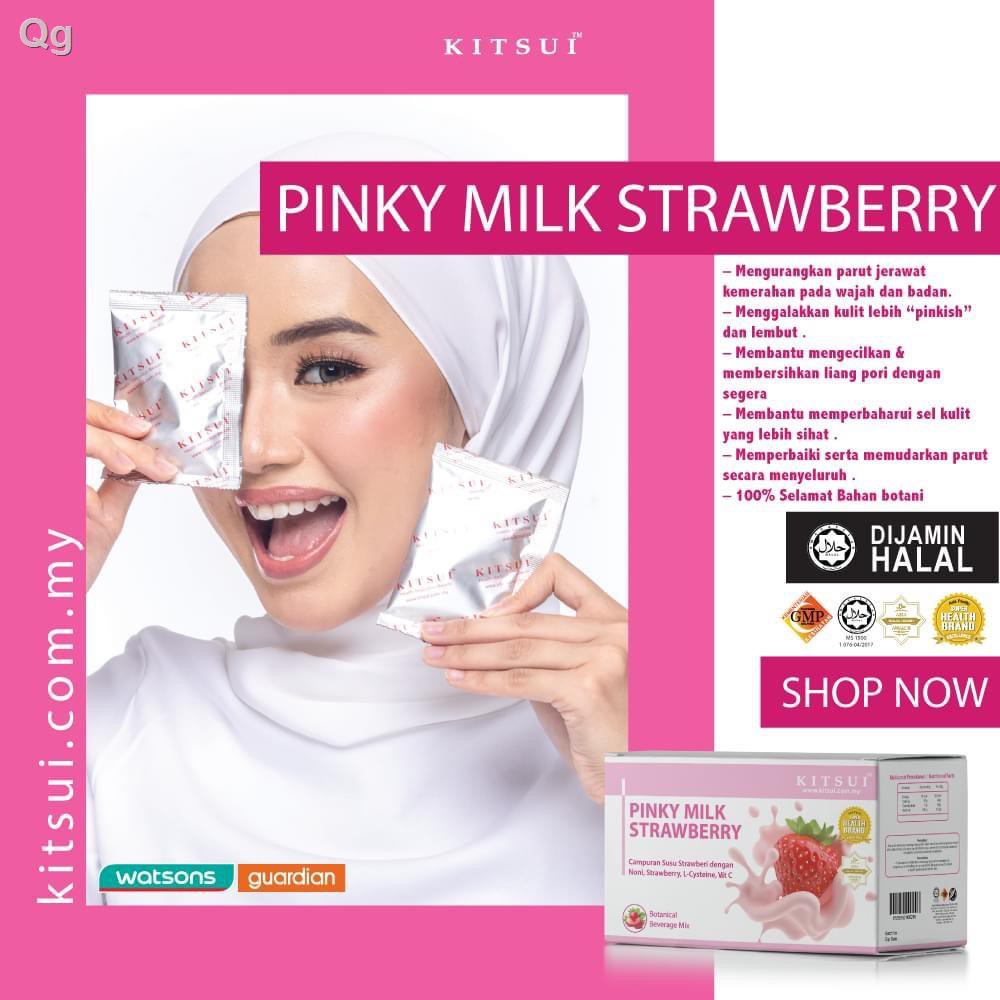 Milk strawberry pinky kitsui Nom Yen