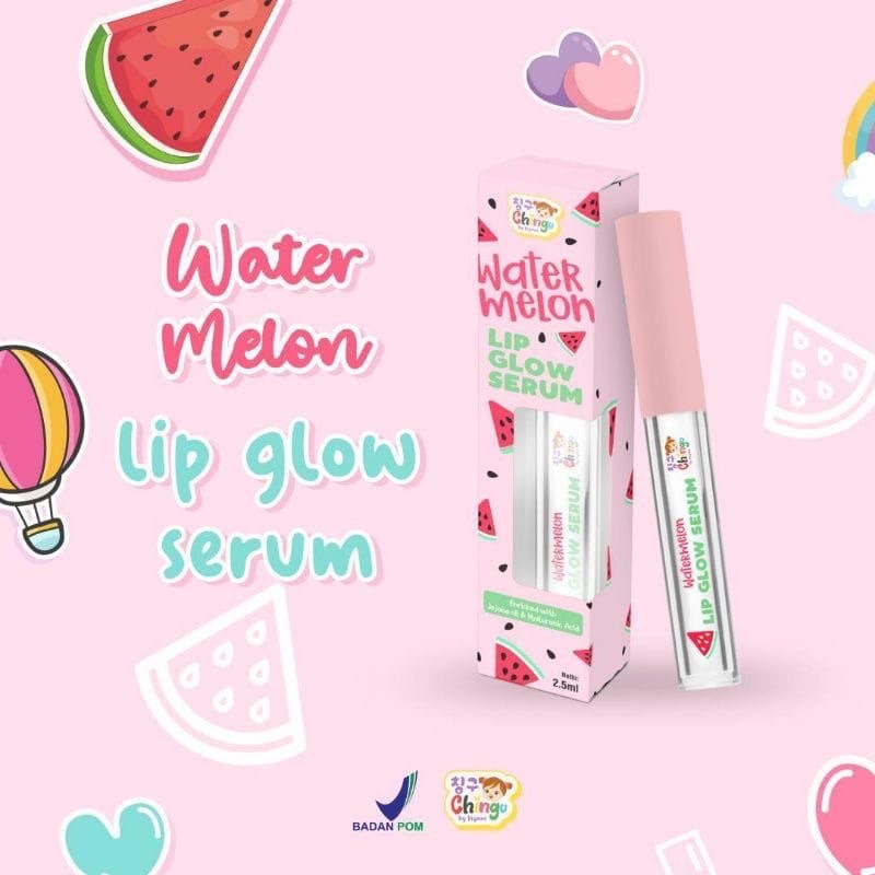 Watermelon Lip Glow Serum Beauty Lip Gel Serum CHINGU LIP GLOW SERUM WATER MELON PINKISH LIP MOISTUR