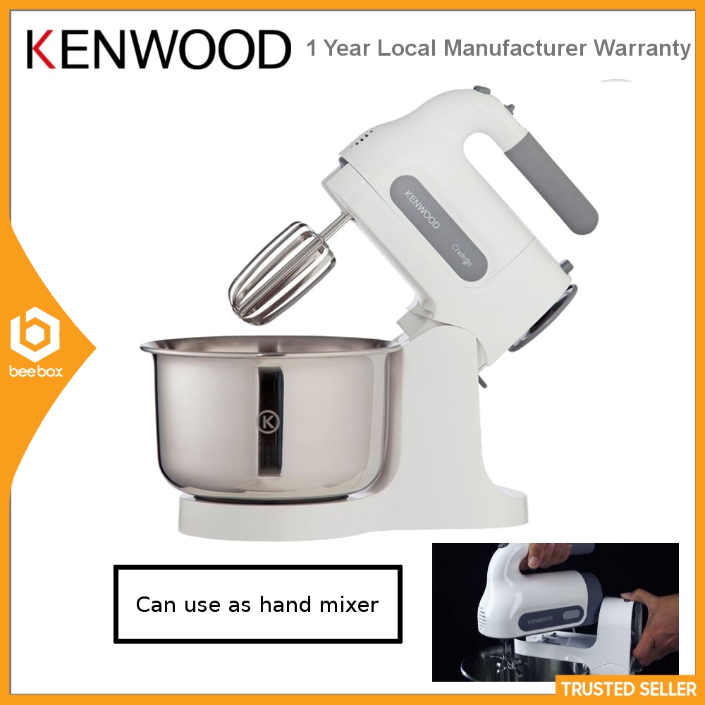 KENWOOD Cake Mixer 5 Speeds Stainless Steel Bowl (350W) HM680 Shopee