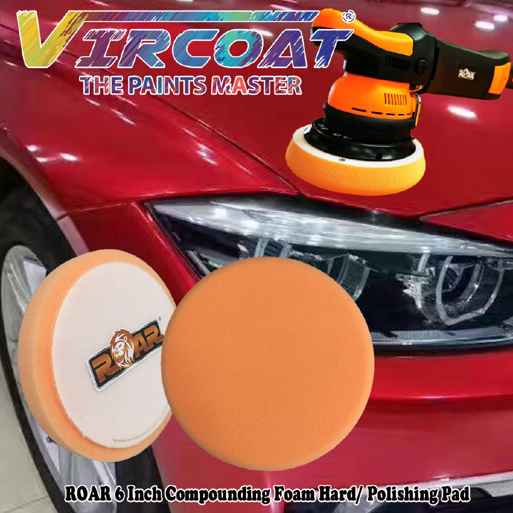 Roar 6 Inch Compounding Foam Hard Velcro Compound Polishing Foam Shopee Malaysia