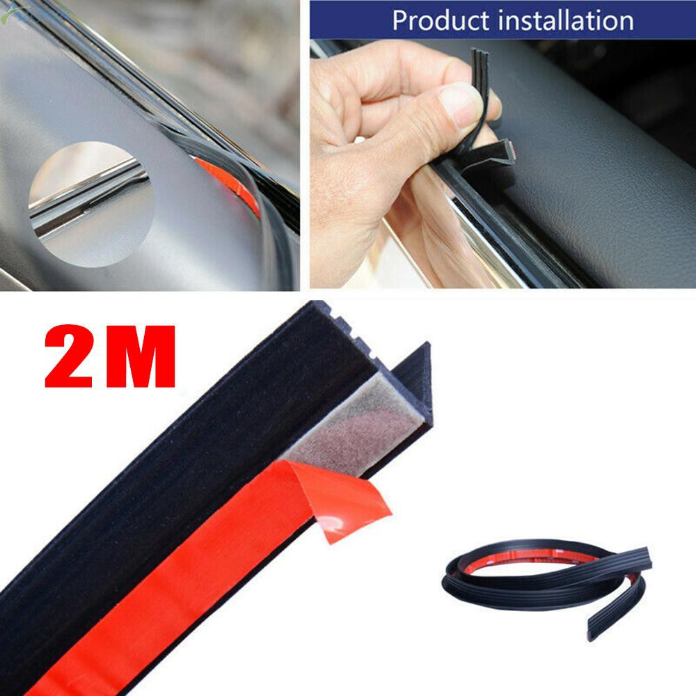 2M V Shape Car Door Window Trim Edge Moulding Rubber Weatherstrip Seal ...