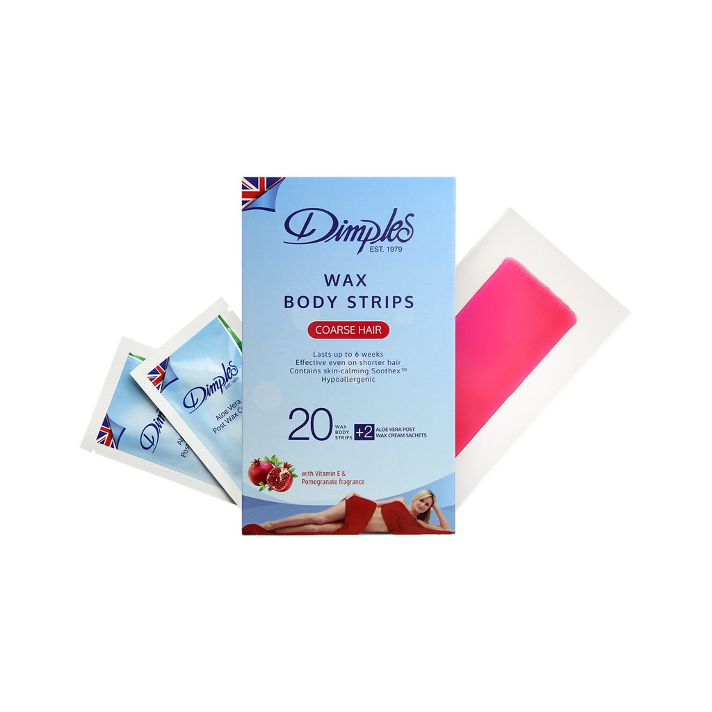 Dimples Wax Body Strips Coarse Hair 10 S Shopee Malaysia