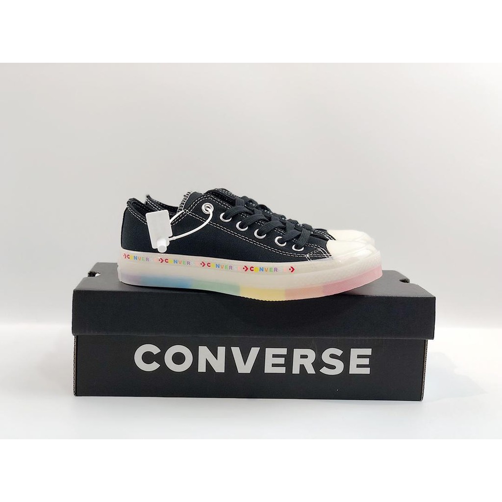 converse rainbow jelly shoes