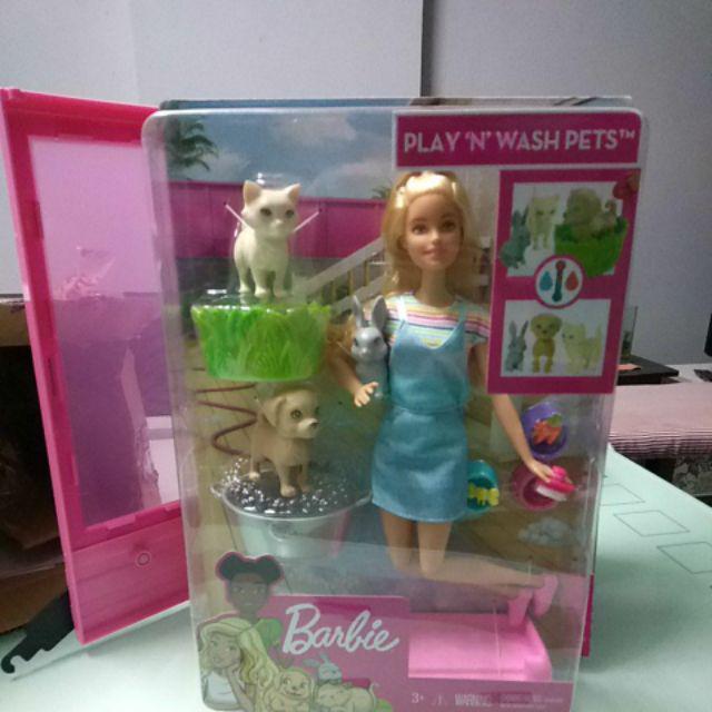 barbie play n wash pets