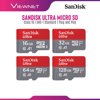 Buy Sandisk Micro Sd Ultra A1 Class 10 Memory Card 98mb S 120mb S 16gb 32gb 64gb 128gb Sdsquar Sdsqua4 Seetracker Malaysia