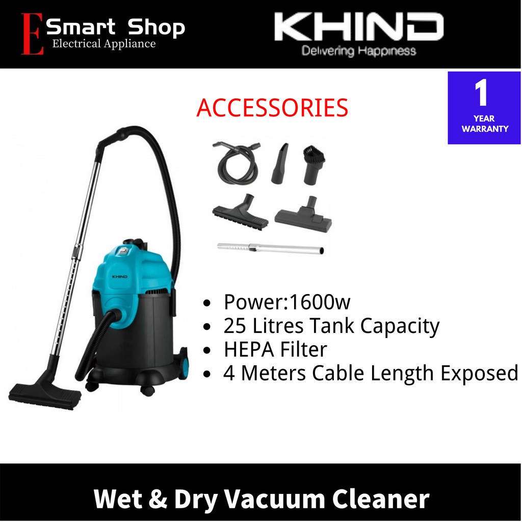 KHIND WET & DRY VACUUM CLEANER VC3666 Shopee Malaysia