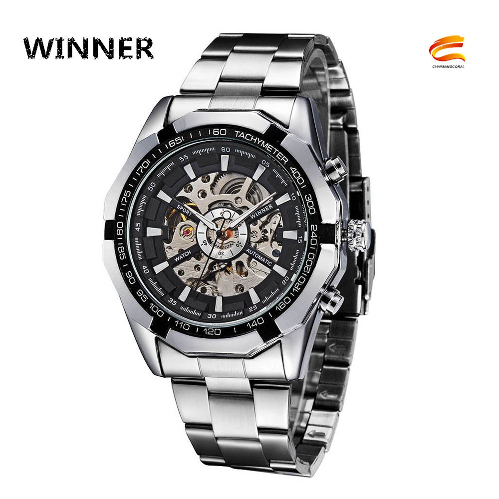【Limit Sale!!!】WINNER TM340 Automatic wristwatch Men + Box Shopee