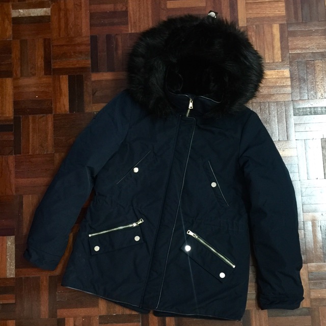 hooded coat zara