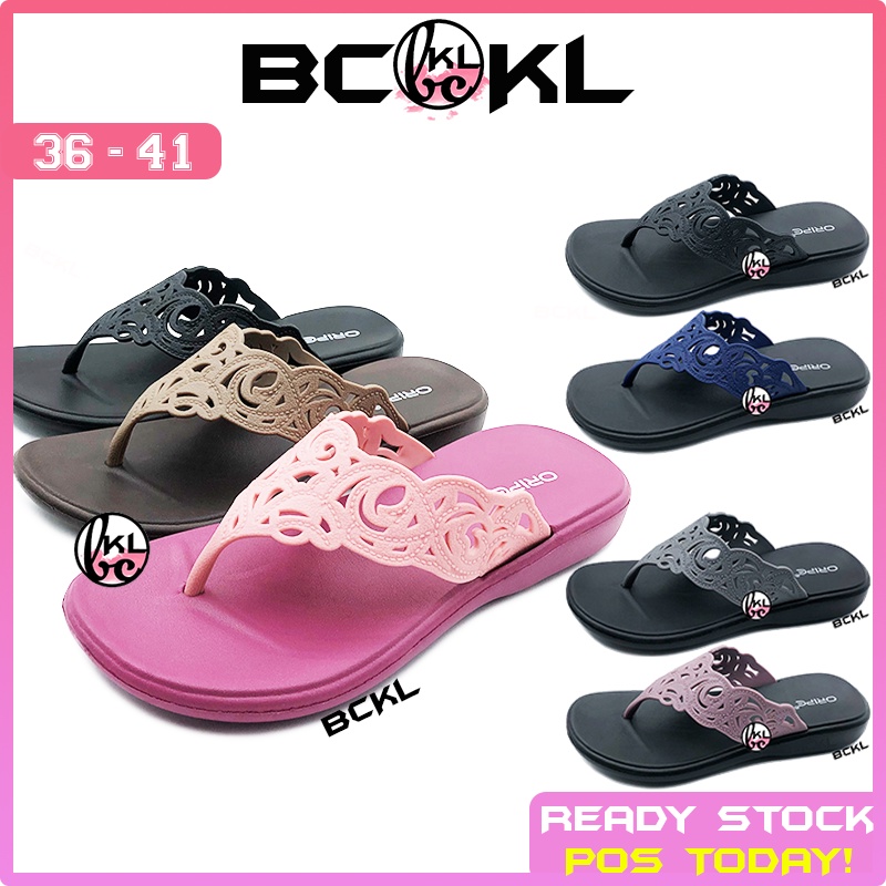 【 BCKL 】Women's Summer Color Flip-Flops | Trendy Affordable Fashion Shoes | Kasut Wanita Dewasa Murah