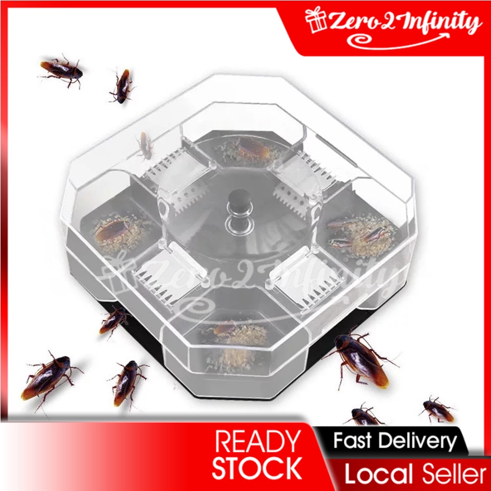 【Z2I】Reusable Cockroach Trap Box Non-Toxic Insect Killer Catcher