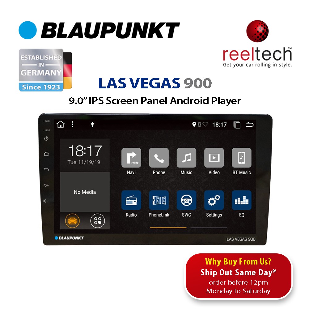 Blaupunkt Las Vegas 900 DSP New Generation - 9.0" AHD IPS TOUCH SCREEN Android 2RAM+32GB | Car Android Player
