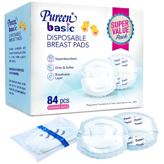 Pureen Disposable Nursing Breast Pad 84's (Super Value Pack)i Shopee
