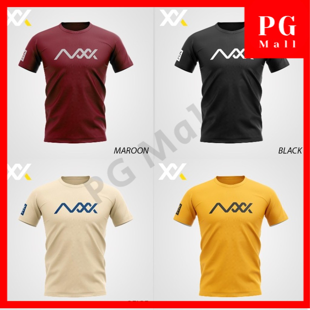 Maxx jersey t shirt badminton plain tee new arrivals black / orange ...