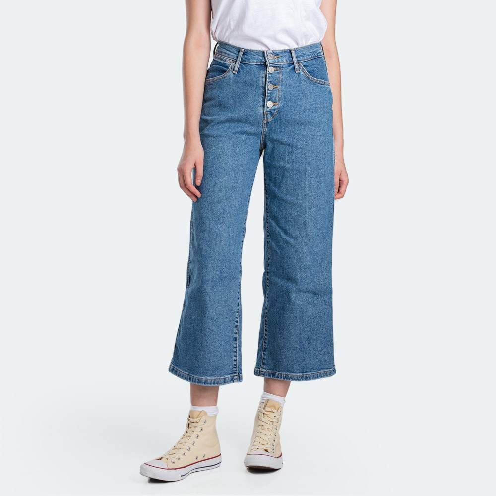 Levi's Mile High Wide Leg Jeans With Buttons Women 85322-0001 | Shopee  Malaysia