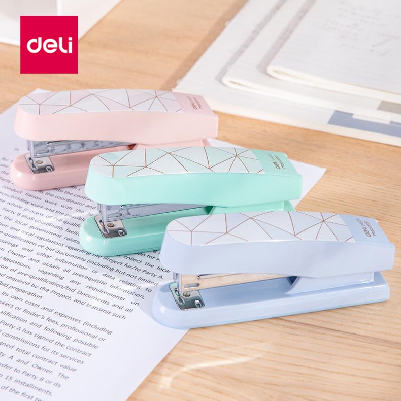 Deli Macaron Stapler NO.12 Staple School Office Stationery | Shopee ...