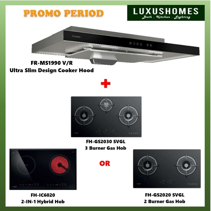 Fujioh FRMS1990 V/R Package / Slim Cooker Hood / Ventilation