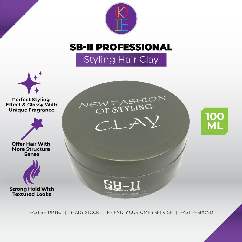 OKIE SB-II Professional Styling Hair Clay - 100ml Hair Wax Styling Clay  Hair Styling Wax Rambut | Shopee Malaysia