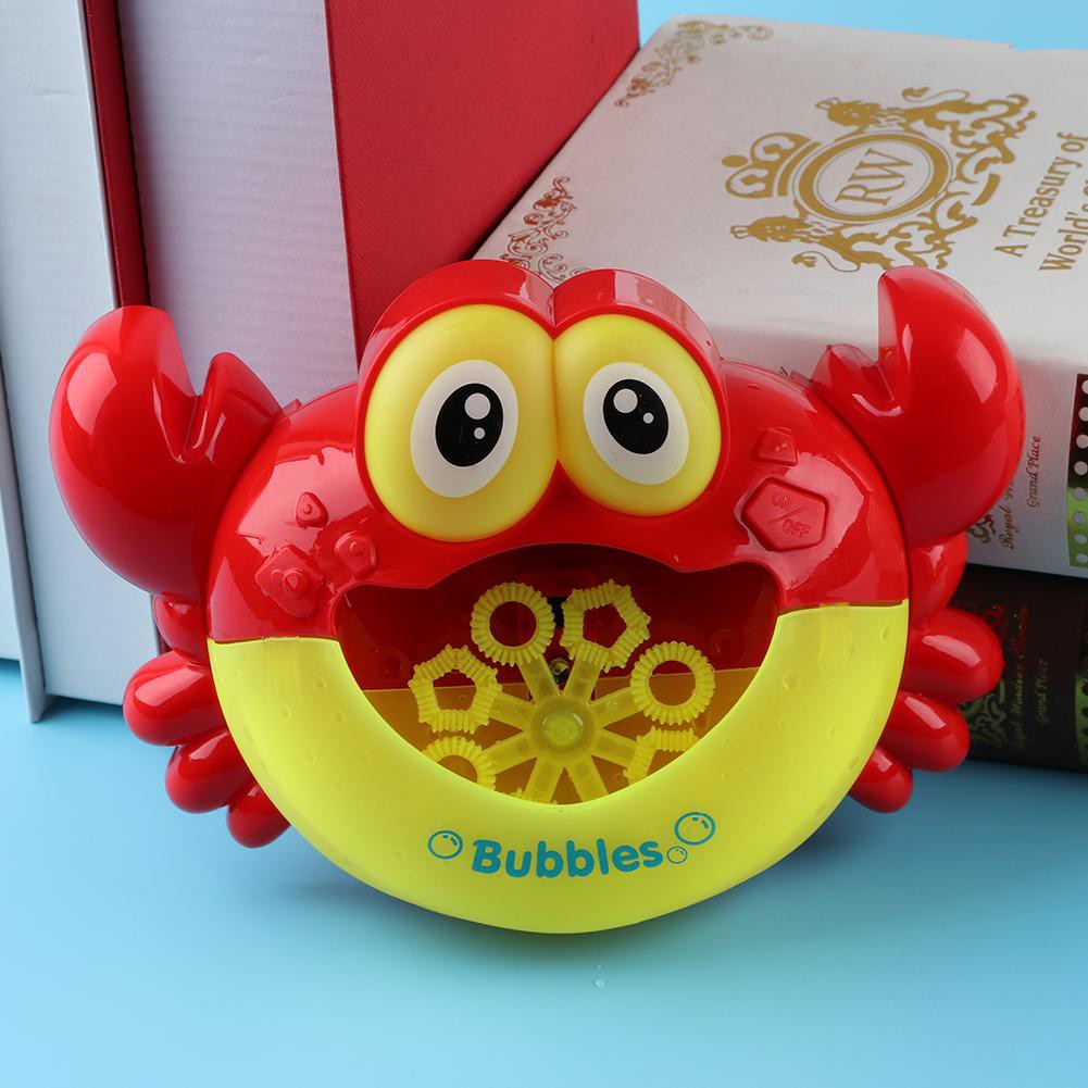 crab bubble machine bath toy