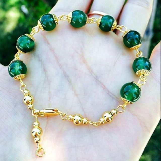  Gelang  Jed Emas  Korea Bracelet  Jade Viral Shopee 