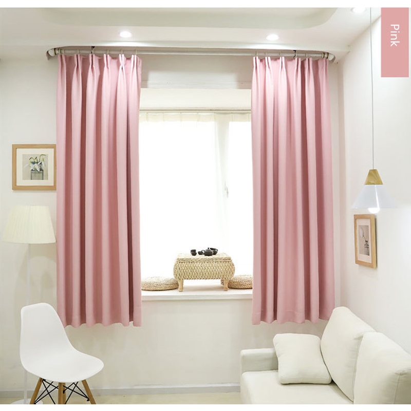 99 Blackout Curtains Langsir For Living Room Bedroom Solid Color Gray Navy Pink