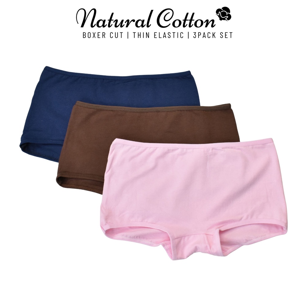 B & C Cotton Ladies Panty Boxer Boy Cut Safety Pants 3 in 1 2