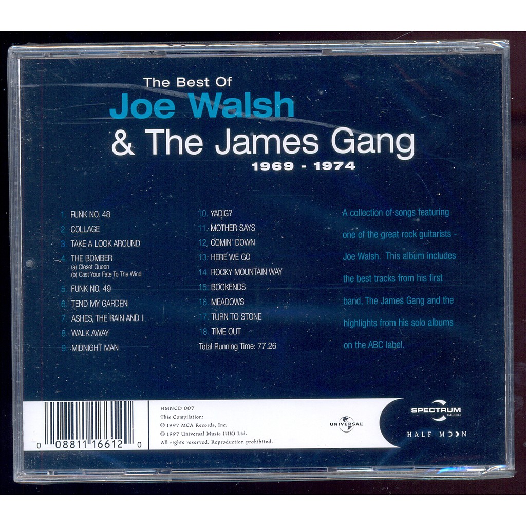 Joe Walsh And The James Gang The Best Of New Cd Shopee Malaysia