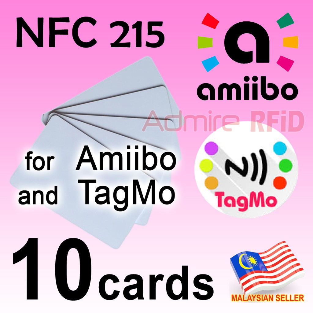 NFC Ntag 30 Card to write Amiibo using Tagmo App Writable Blank