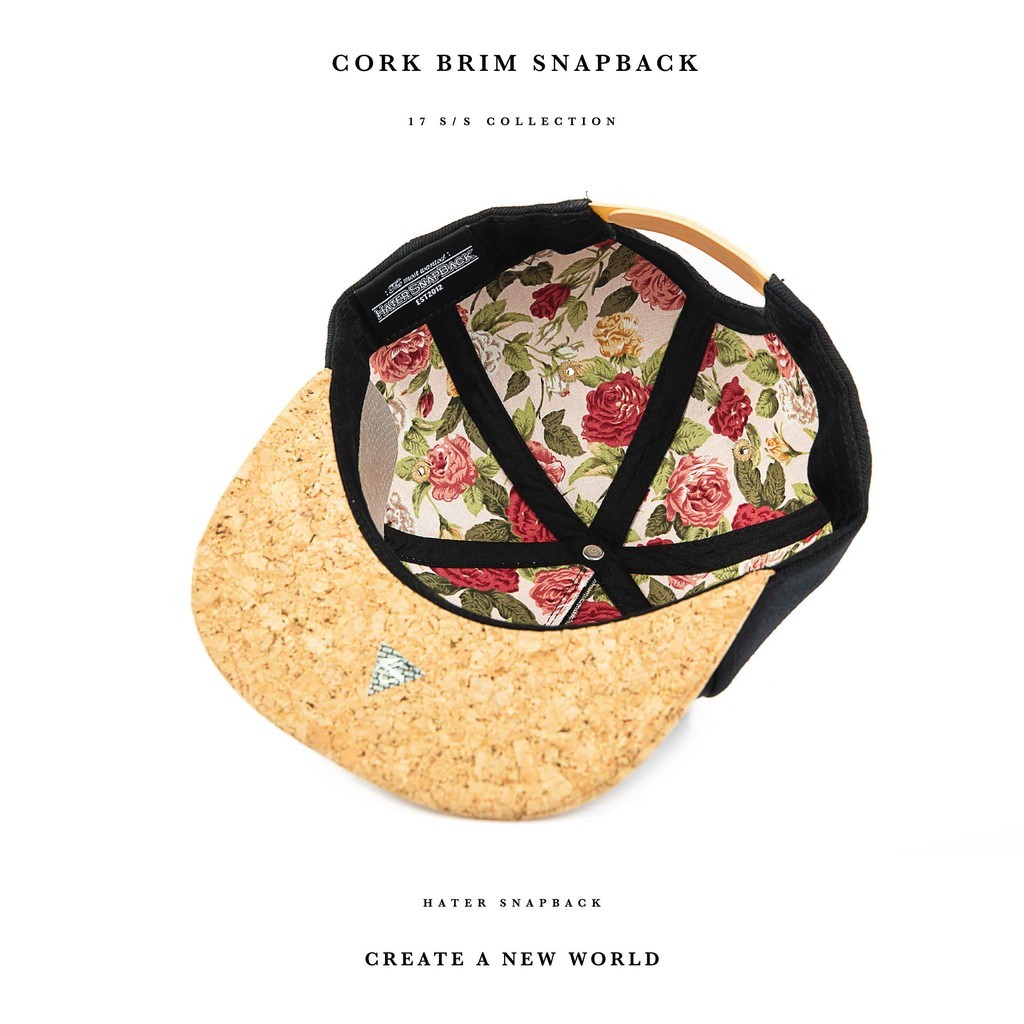 hater snapback cork brim
