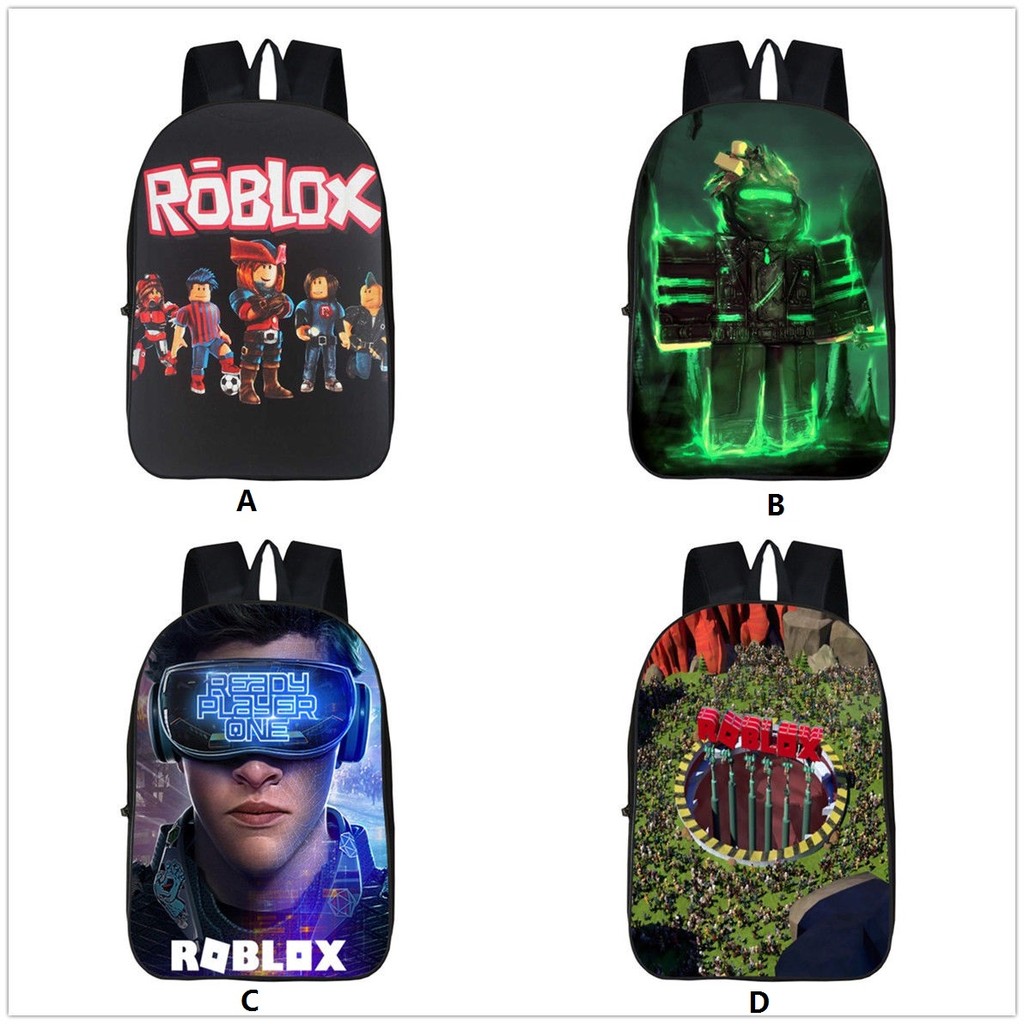 2018 Roblox Backpack Kids Children School Bag Student Laptop Rucksack Shopee Malaysia - 2018 roblox game casual backpack for teenagers kids boys children student school bags travel shoulder bag unisex laptop bags