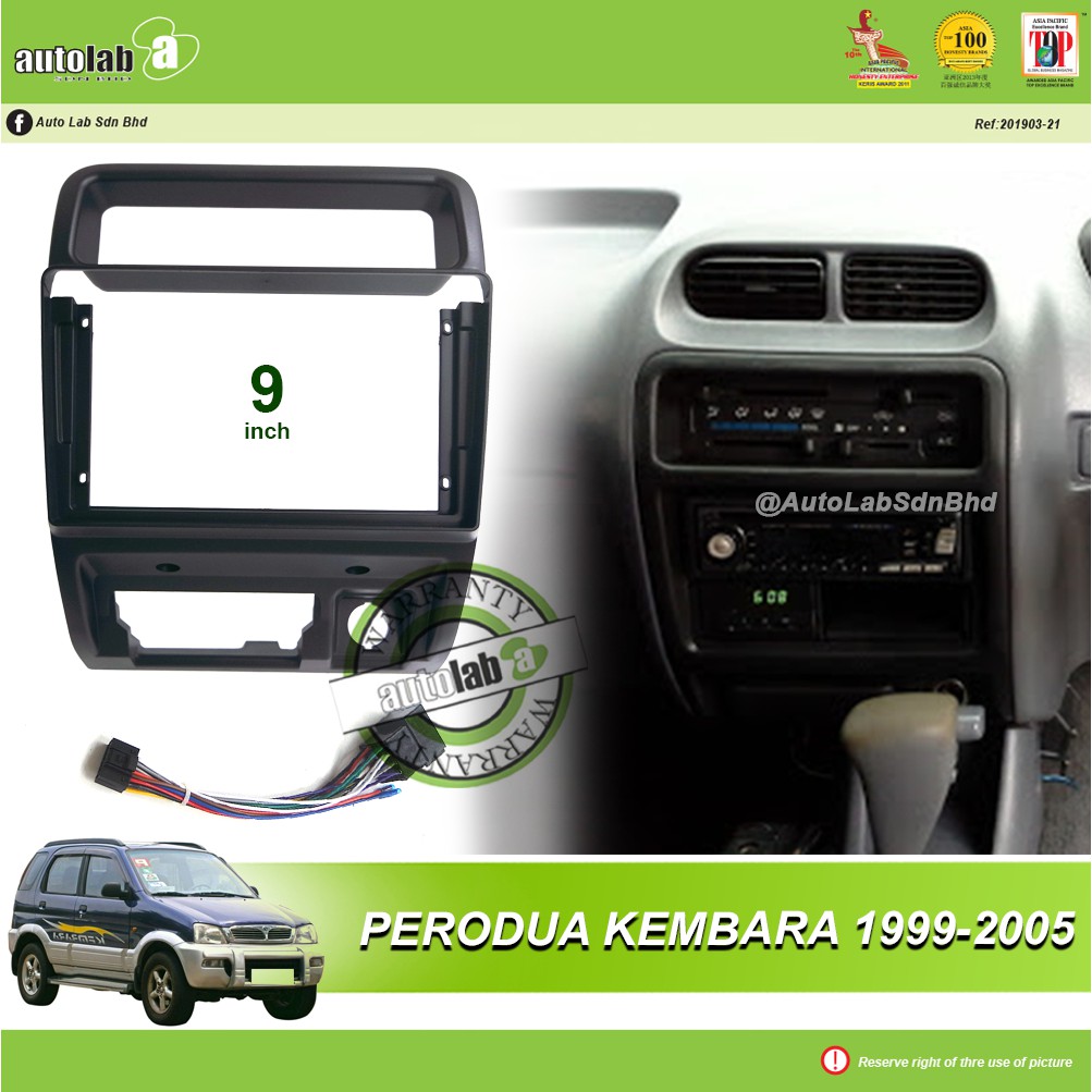 Android Player Casing 9" Perodua Kembara 1999-2005 (with Socket Proton)