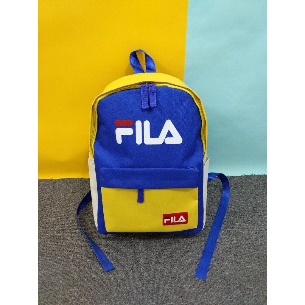 yellow fila backpack