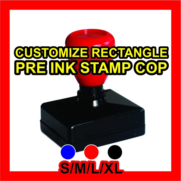 Customize Rectangle cop/ self ink stamp/ preink address cop /flash cop/ company cop/ cop