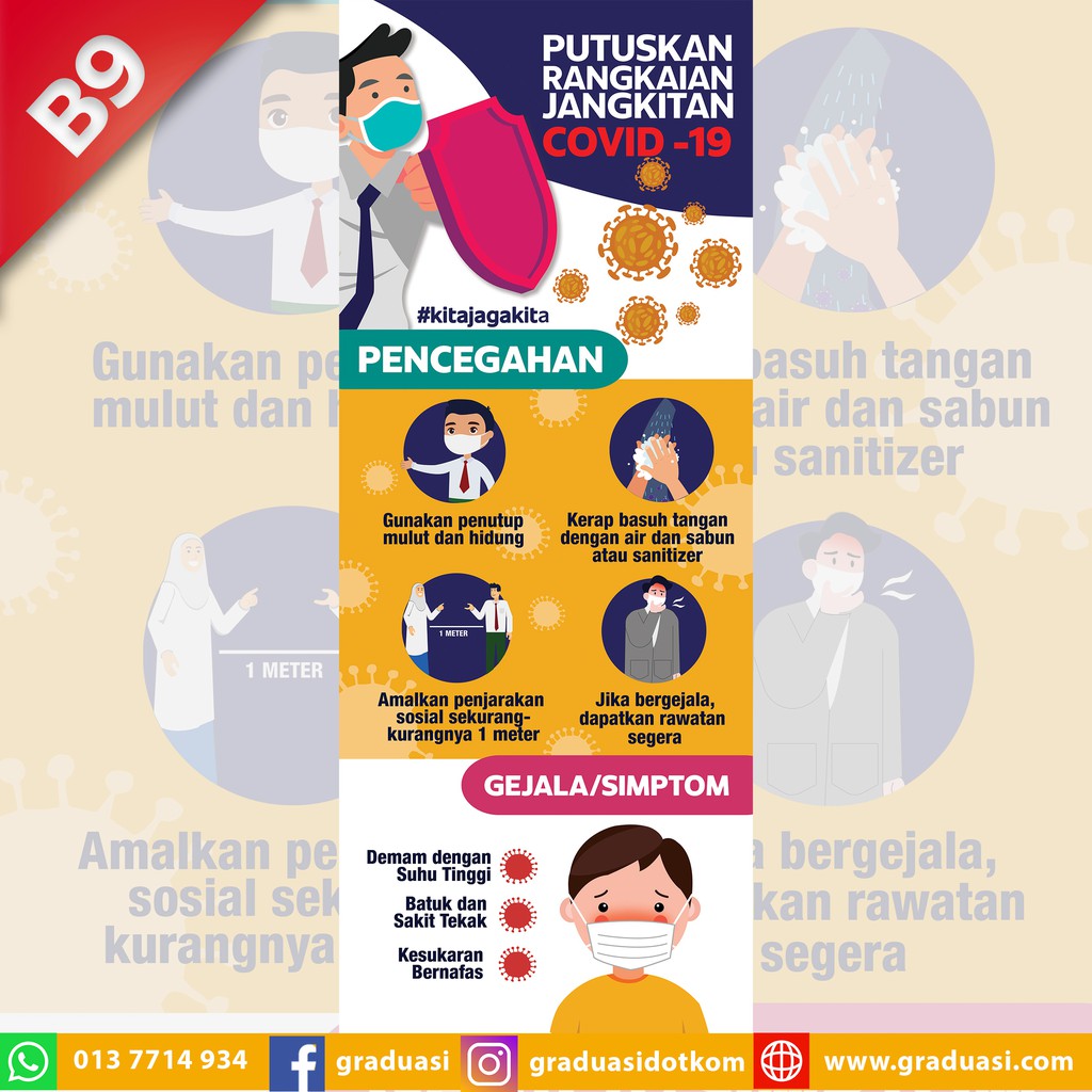 Bunting Pencegahan Covid-19 untuk Sekolah, Prasekolah & Taska #btg ...