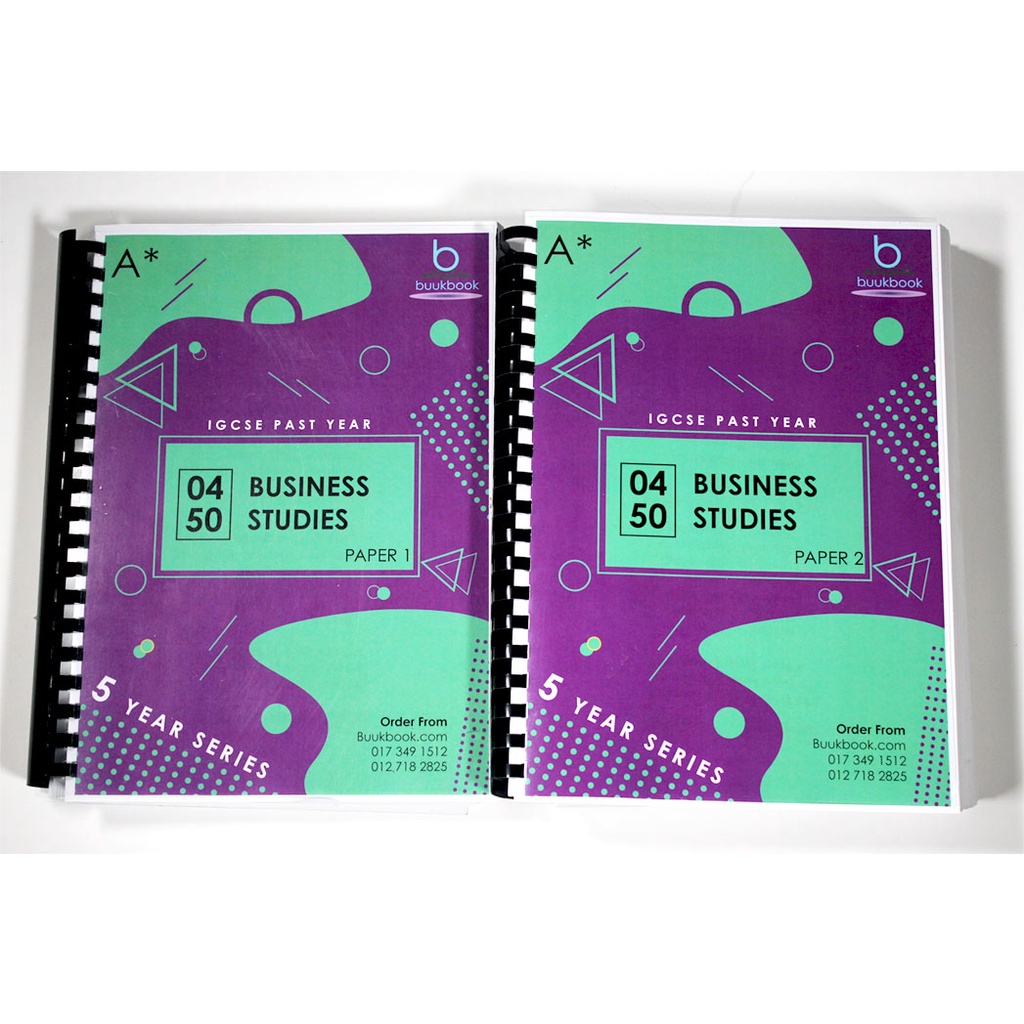 IGCSE Past Year Papers Business Studies 0450 5yr1v Shopee Malaysia
