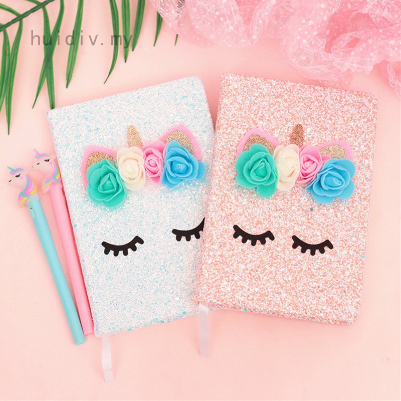 Unicorn Notebook Quality Note Book With Pen Set Diary Day Planner Kawaii Journal Stationery