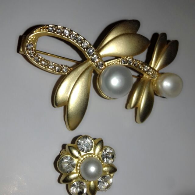 Brooch suasa mutiara asli  2 Shopee Malaysia