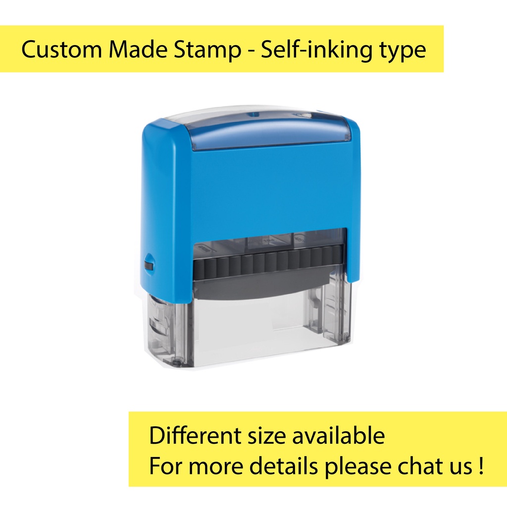 Custom Made Stamp - Self-inking type | Shopee Malaysia