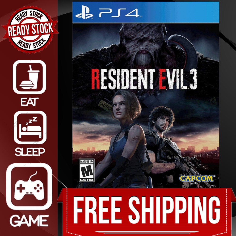 Ps4 Resident Evil 3 Remake English Chinese Disc New Seal Biohazard 3 Re3 生化危机 重制版 3 Shopee Malaysia